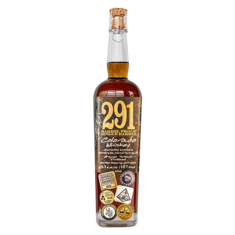 291 Colorado Whiskey Barrel Proof Single Barrel 750ml (126 Proof)