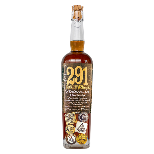 291 Colorado Whiskey Barrel Proof Single Barrel 750ml (126 Proof)