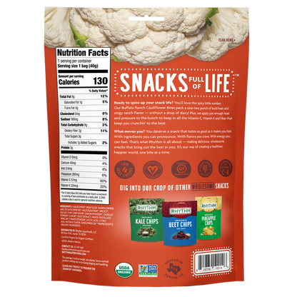 Rhythm Superfoods Buffalo Ranch Cauliflower Bites 1.4oz