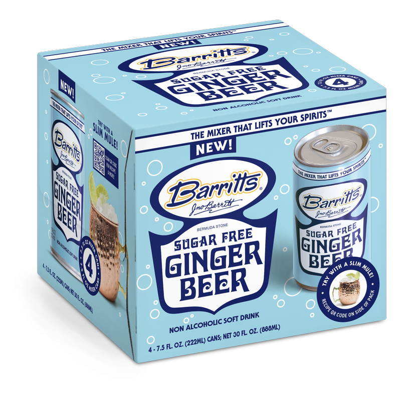 Barritt's Sugar Free Ginger Beer 4pk 7.5oz Can