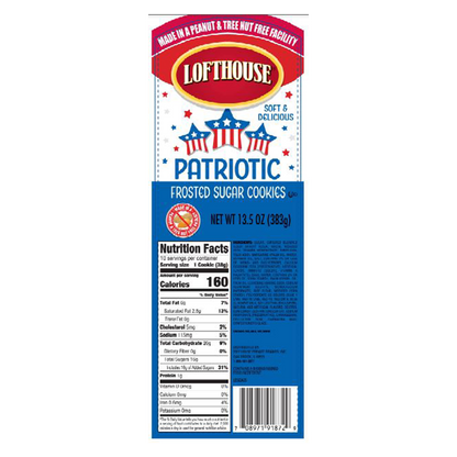 Lofthouse Patriotic Blue Frosted Sugar Cookies 13.5oz