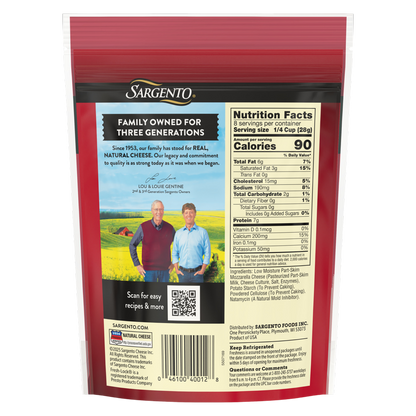 Sargento Shredded Mozzarella Natural Cheese - 8oz