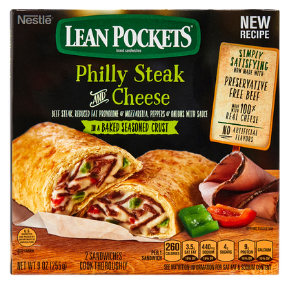 Lean Pocket Philly Steak & Cheese 2ct