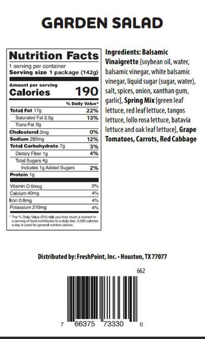Fresh Garden Salad - 6.5oz