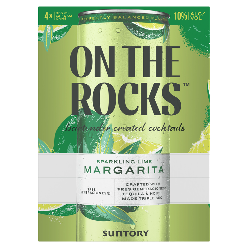 On The Rocks Lime Margaita 4pk 12oz Can 10% ABV