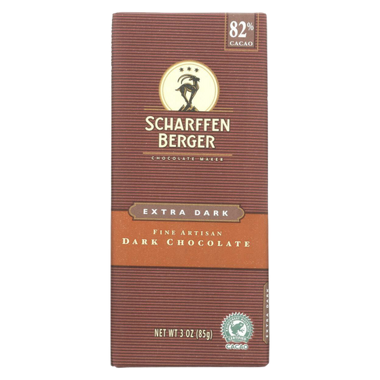 Scharffen Berger 82% Extra Dark Chocolate Bar 3oz