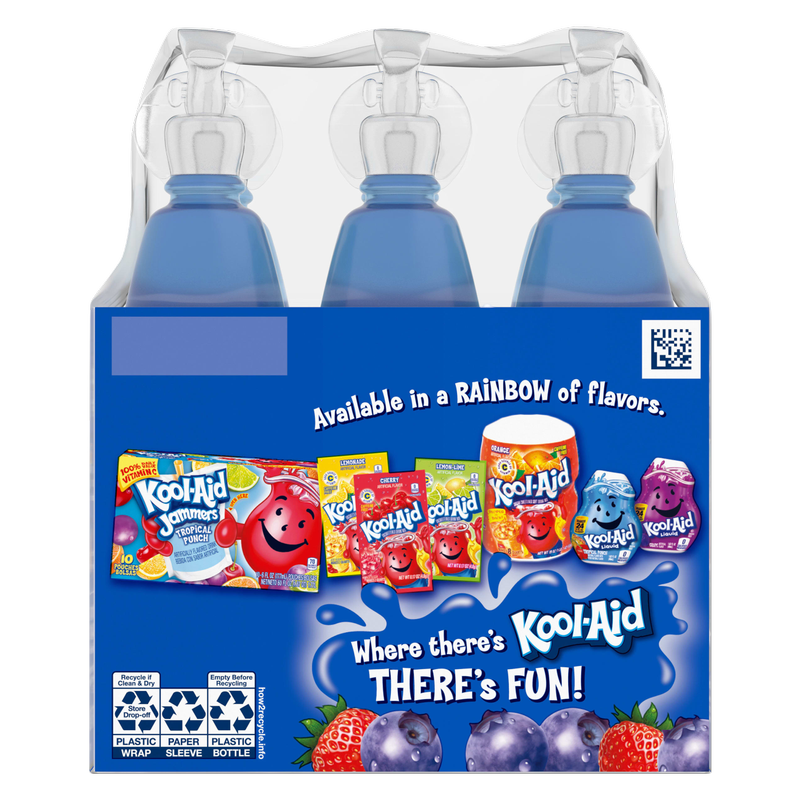 Kool Aid Bursts Berry Blue Juice 6pk 6.75oz Btl