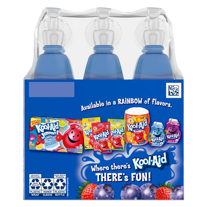 Kool Aid Bursts Berry Blue Juice 6pk 6.75oz Btl