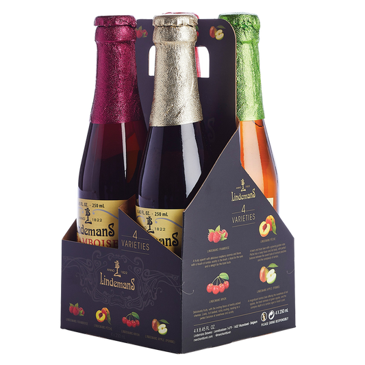 Lindemans Lambic Variety Pack 4pk 250ml Bottles 3.2% ABV