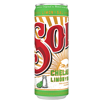 Sol Chelada Limon Y Sal Single 24oz Can