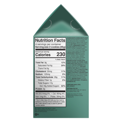 Milk Bar Cocoa Mint Cookies 6.5oz