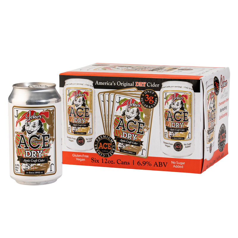 Ace Joker Dry Apple Cider 6pk 12oz Can