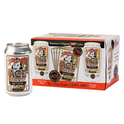 Ace Joker Dry Apple Cider 6pk 12oz Can