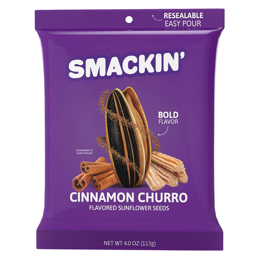 SMACKIN' Cinnamon Churro Sunflower Seeds, 4oz