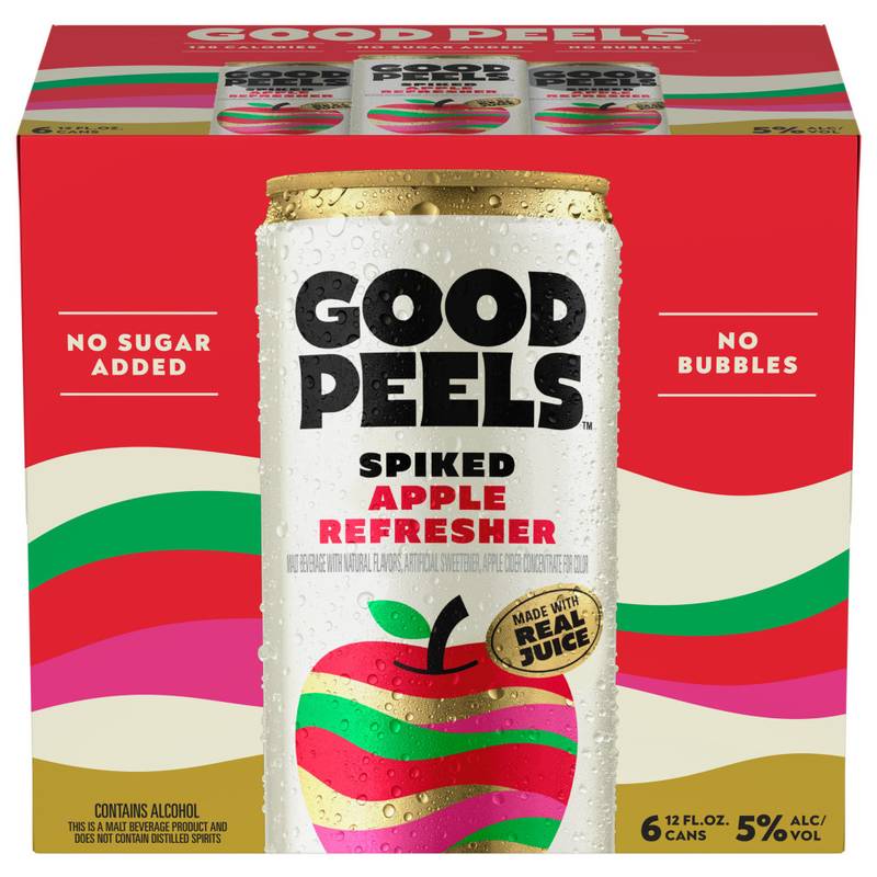 Good Peels Spiked Apple Refresher 6pk 12oz Can