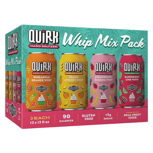 Quirk Hard Seltzer Whip Mix Pack  12pk 12oz Cans