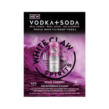 White Claw Vodka + Soda Wild Cherry 4pk 12oz Can 4.5% ABV