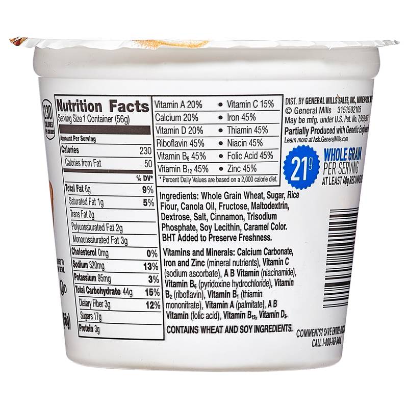 General Mills Cinnamon Toast Crunch Cereal Cup 2oz