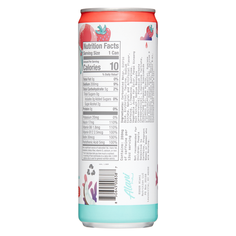 Alani Energy Hawaiian Shaved Ice 12oz Can