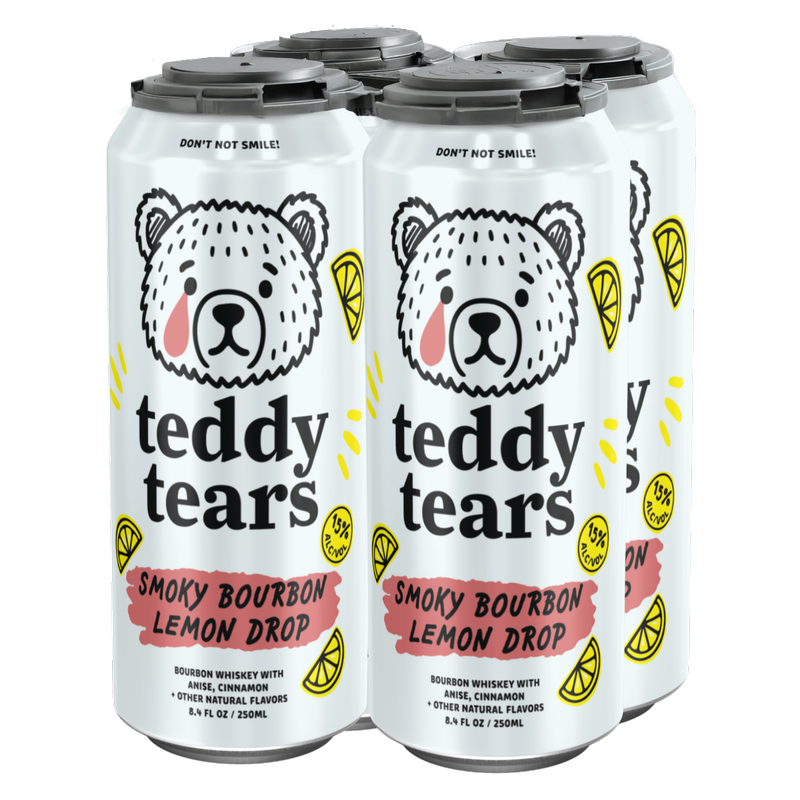 Teddy Tears Smoky Bourbon Lemon Drop 4pk 250ml Can