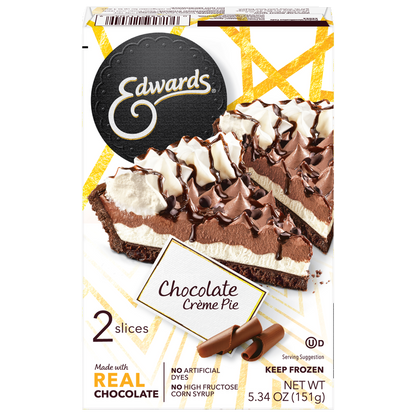 Edwards Frozen Hershey's Chocolate Cream Pie Slices - 2ct