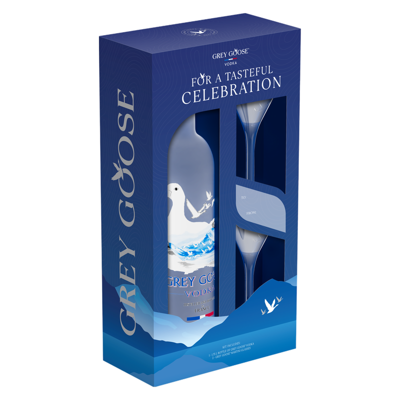 Grey Goose Vodka Gift Set 1.75L (80 Proof)