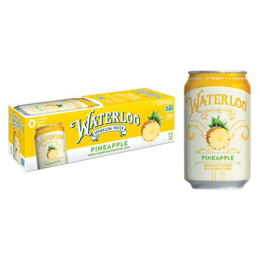 Waterloo Sparkling Pineapple Water 12pk 12oz Can