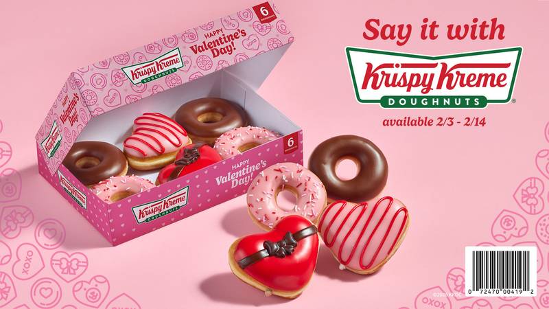 Krispy Kreme Assorted Valentine's Day Doughnuts