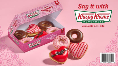Krispy Kreme Assorted Valentine's Day Doughnuts