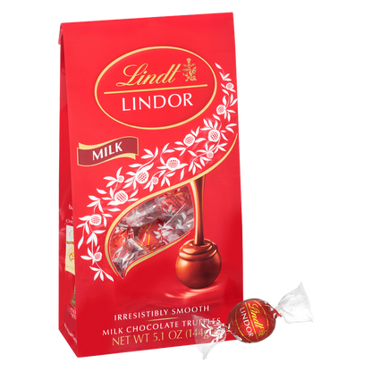 Lindt Lindor Milk Chocolate Truffles 5.1oz Bag