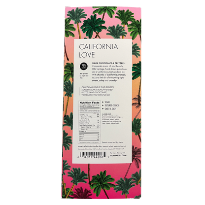 Compartés California Love Pretzel Dark Chocolate Bar 3oz