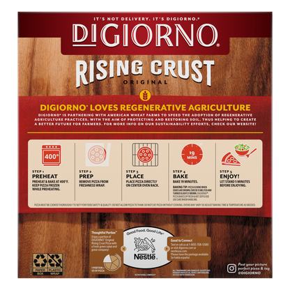 DiGiorno Rising Crust 4 Cheese Pizza, 24.6oz.