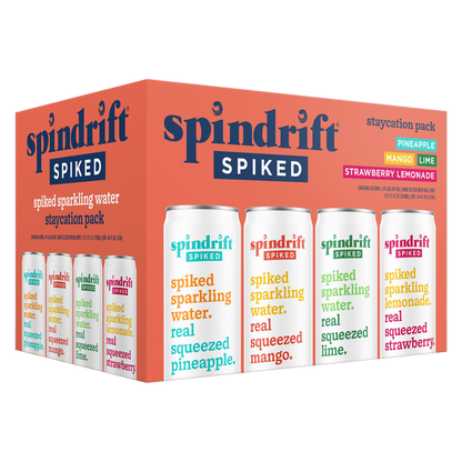 Spindrift Spiked Staycation Variety Pack 12pk 12oz Can 4.0% ABV