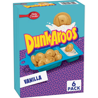 Dunkaroos, Vanilla Cookies and Vanilla Frosting, 6 ct, 9 oz