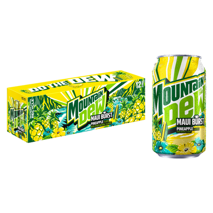 Mountain Dew Maui Burst Pineapple 12pk 12oz Can