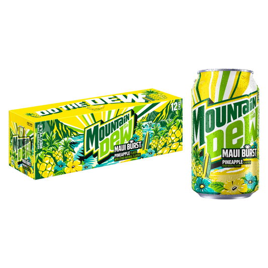 Mountain Dew Maui Burst Pineapple 12pk 12oz Can