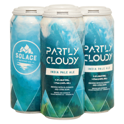 Solace Partly Cloudy NEIPA 4pk 16oz Can 7.2% ABV