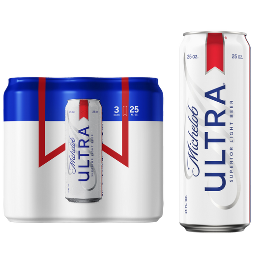 Michelob Ultra 3pk 25oz Can