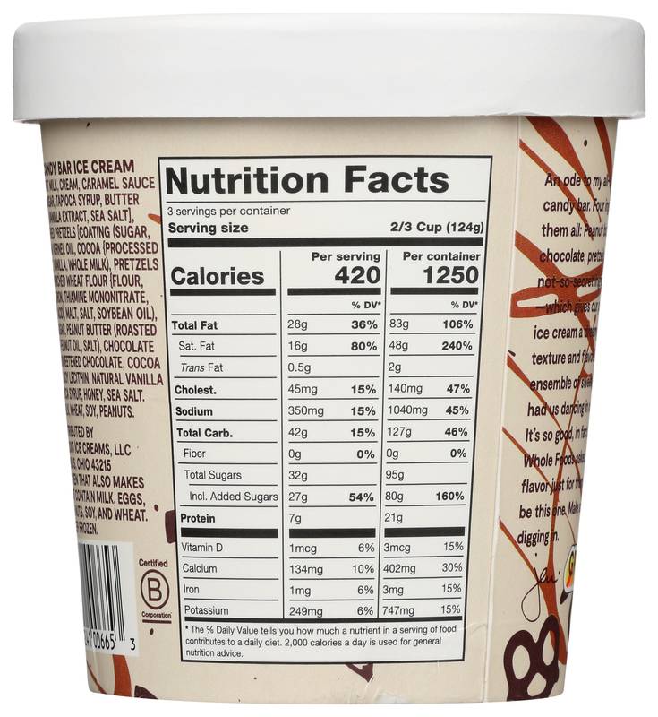 Jeni's High Five Candy Bar Ice Cream Pint