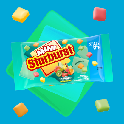 STARBURST MINIS Tropical Chewy Candy , Share Size, 3.5 oz