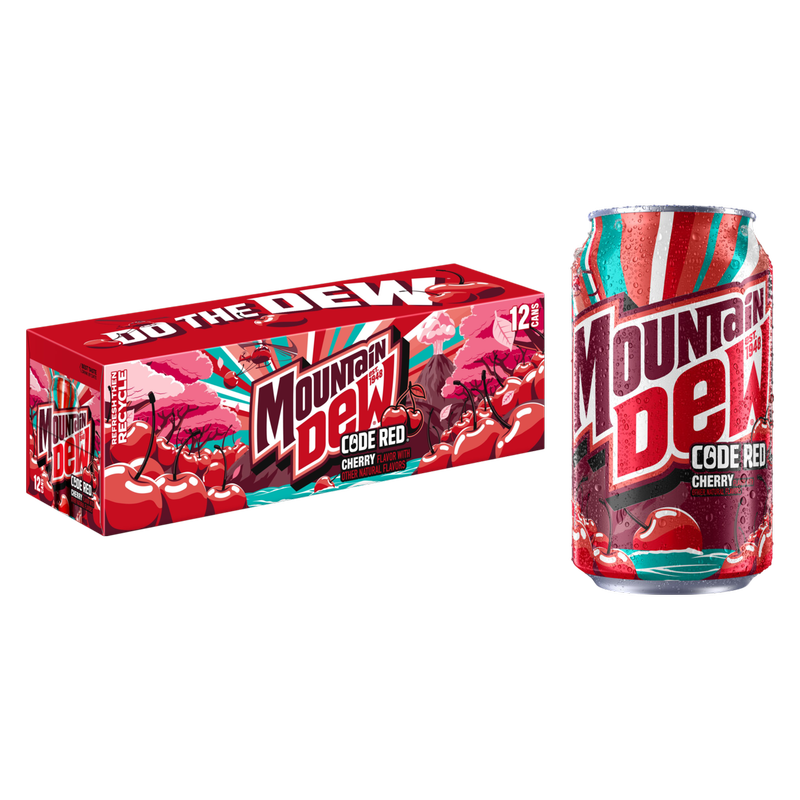 Mountain Dew Code Red 12pk 12oz Can