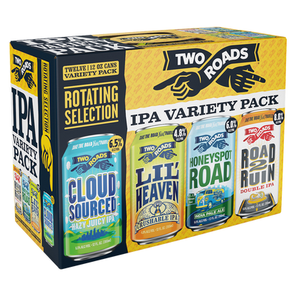 Two Roads Brewing Co. IPA Variety Pack 12pk 12oz Can 6.5% ABV