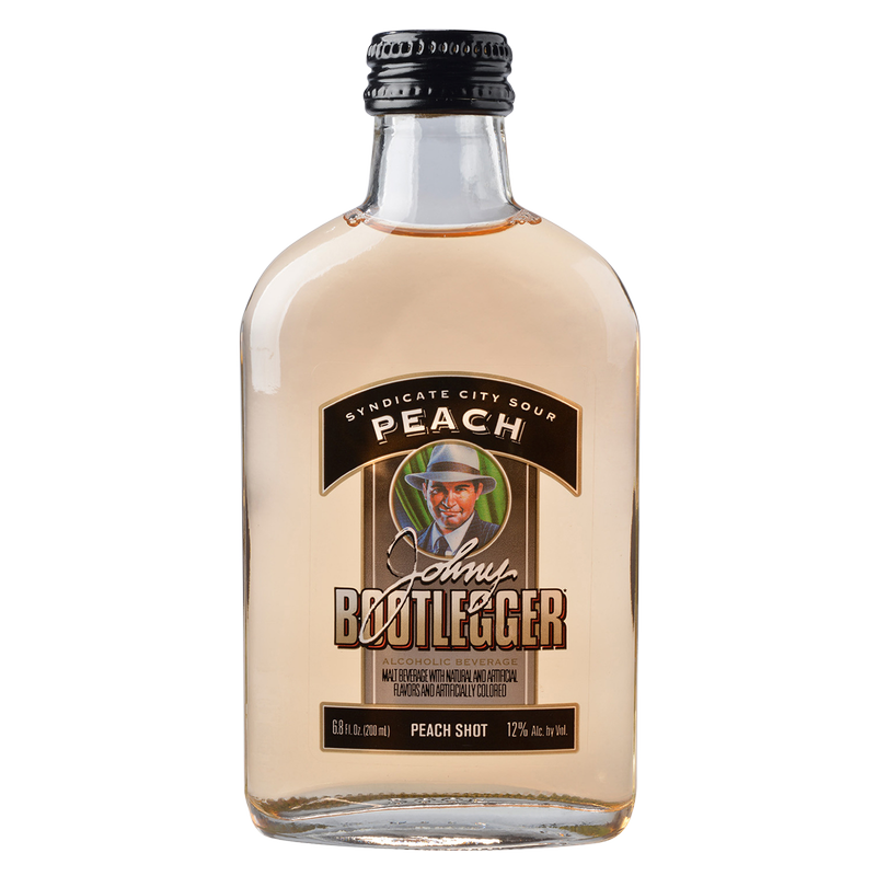 Johny Bootlegger Peach 6.8oz Btl 12% ABV
