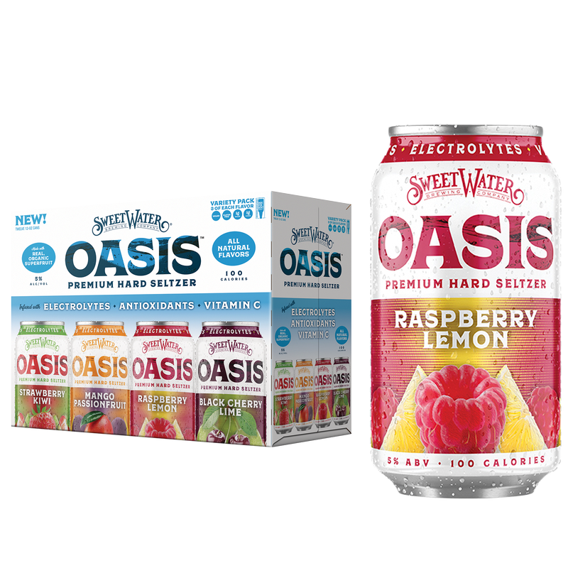 SweetWater Oasis Premium Hard Seltzer Variety Pack 12pk 12oz Can 5.0% ABV
