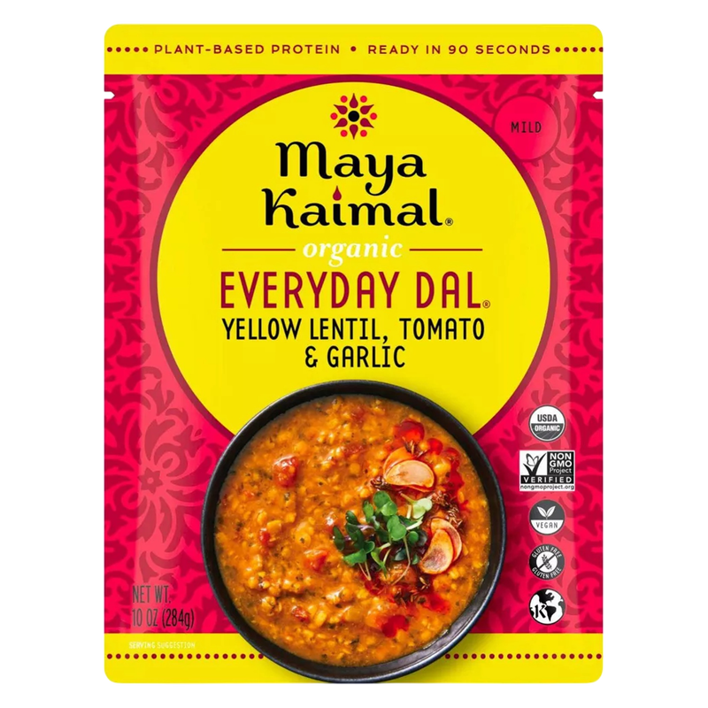 Maya Kaimal Yellow Lentil Tomato & Garllic Everyday Dal 10oz