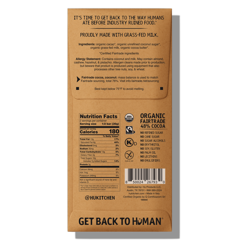 Hu Simple Milk Chocolate Bar 2.1oz