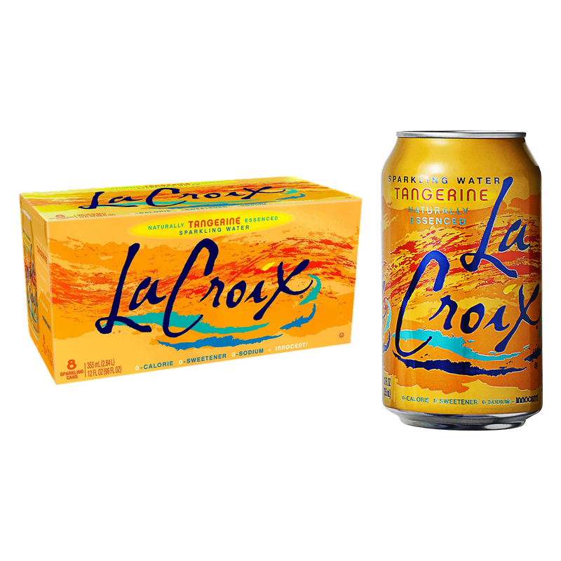 La Croix Tangerine Sparkling Water 8pk 12oz Can