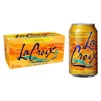 La Croix Tangerine Sparkling Water 8pk 12oz Can