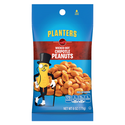 Planters Hot Chipotle Peanuts 6oz