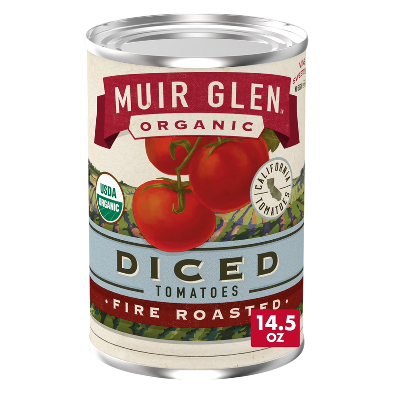 Muir Glen Fire Roasted Diced Tomatoes 14.5oz